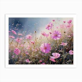 Pink Cosmos 1 Art Print