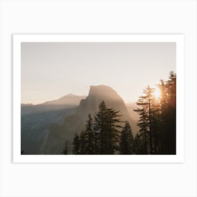Yosemite Mountain Sunrise Art Print