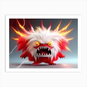 Lightning Monster Art Print