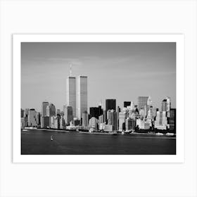 New York City Skyline World Trade Center Twin Towers Art Print