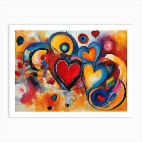 Broken Love Conceptual Art Art Print