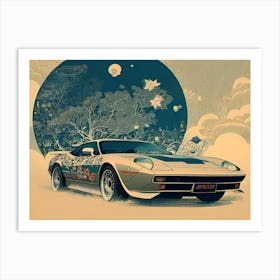 Car In The Sky Art Print