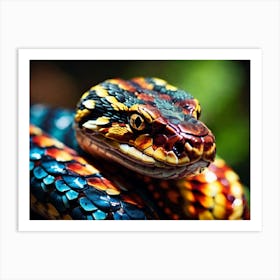 Colorful Snake 1 Art Print