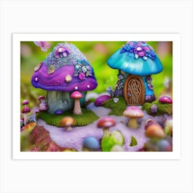 Fluorescent Fae Lodge Art Print