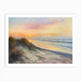 Sunset At The Beach 11 Art Print