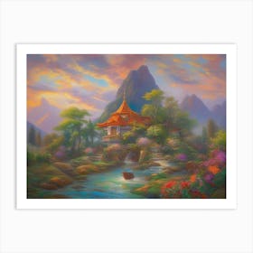 Chinese Village Art Print