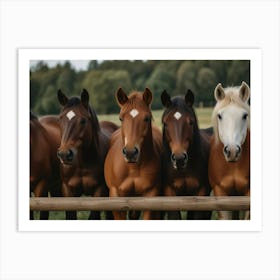 Group Of Horses Art Print