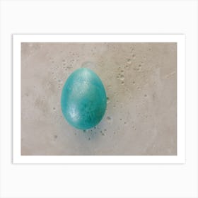 Turquoise Egg Art Print