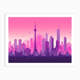 Guangzhou Skyline 2 Art Print