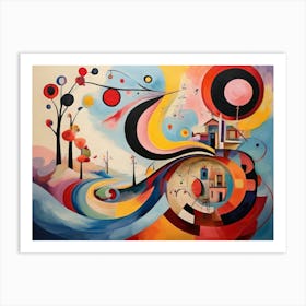 Abstract Painting Journey Of Learning Art Print