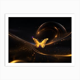 Abstract Butterfly 3 Art Print