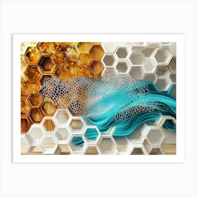 Honeycombs Art Print