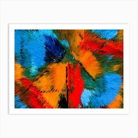 Acrylic Extruded Painting 614 Art Print