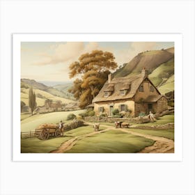 Country Cottage 1 Art Print