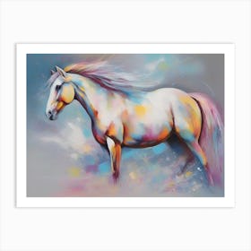 White Horse 7 Art Print