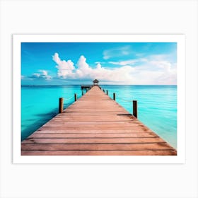 Pier To The Sea Art Print