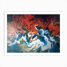 Abstract 34 By Binod Dawadi Art Print