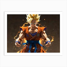 SSJ Dragon Ball Art Print