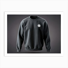 Black Sweatshirt With Yl Logo Art Print