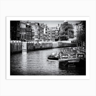 The Flowermarket On The Canals Of Amsterdam Art Print