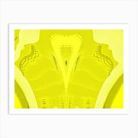 Yellow Abstract Painting 1 Art Print