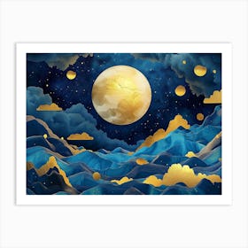 Moon In The Sky 1 Art Print