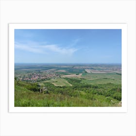 View From The Top Of A Hill Art Print