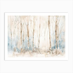 Ii Winter Forest Canvas Print Art Print