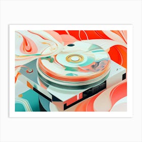 Abstract Cd Cover Art Print