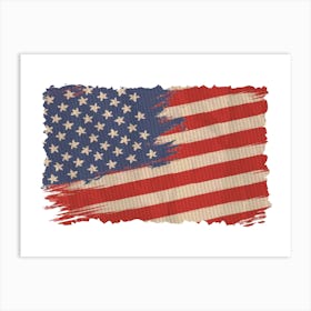 Vintage American Flag 1 Art Print