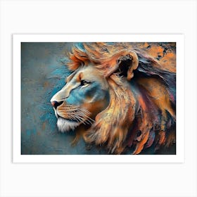 Lion Animal Abstract 1 Art Print