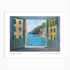 Cinque Terre From The Window Series Poster Painting 2 Art Print