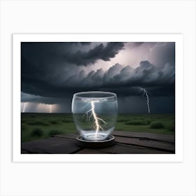 Lightning In A Glass Art Print