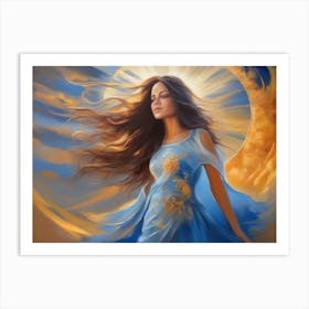 Woman In The Sun 21 Art Print