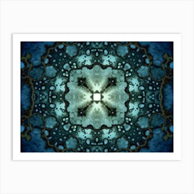 Blue Big Star Art Print