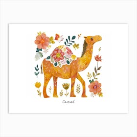 Little Floral Camel 3 Poster Art Print