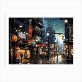 Asian City Art Print