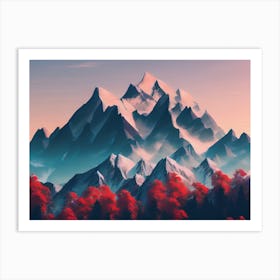 Mountain Landscape 35 Art Print