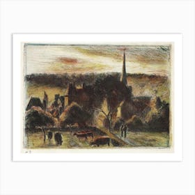 Church And Farm At Éragny, Camille Pissarro Art Print