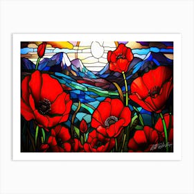 Poppy Day - Poppies Bouquet Art Print