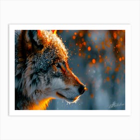 Wolf Girl - Wolf Dazzle Art Print