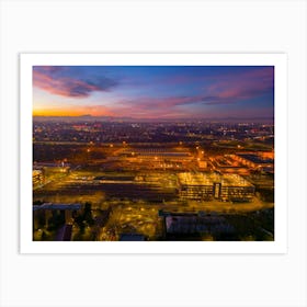 Milano Italy Tramonto Stampe d'Arte Art Print