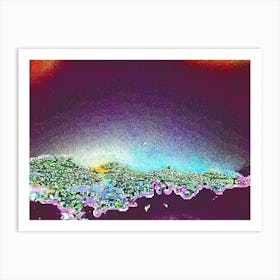 Cityscape At Night 38 By Binod Dawadi Art Print