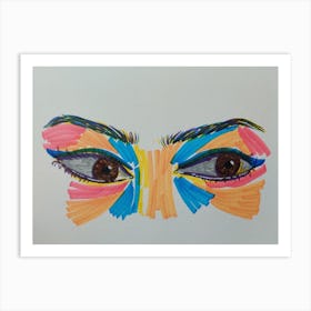 Eye Painting Art Print