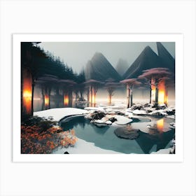 Winter Landscape Art Print