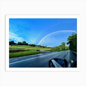 Double Rainbow On Ritchie Marlboro  Art Print