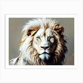 Lion art 52 Art Print