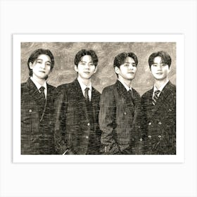 Bts band potrait Art Print