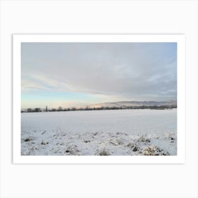 Snowy Field Art Print