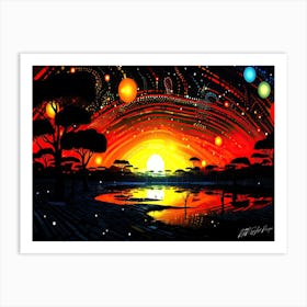 Northern Sunset - Sunset Glow Art Print